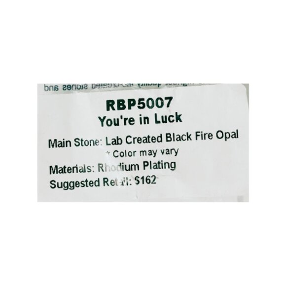 BP Original Collection Lab Created Black Fire Opal Ring (Size 11) - Picture 6 of 7